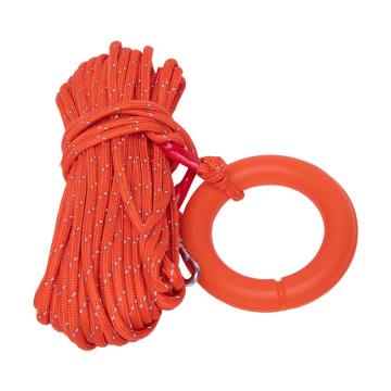 嘉辽 水面漂浮救生绳100米(10mm绳+反光+浮环+扣)，EBSYJ102412-31 售卖规格：1个