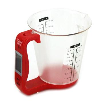 芯硅谷 电子称量杯 红色，D6450-R600ml-6EA 售卖规格：6个/盒