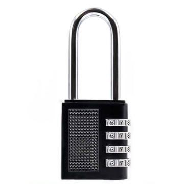 罕码 锌合金长梁密码锁，HMLK3132B 黑色 售卖规格：1个
