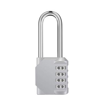 罕码 锌合金长梁密码锁D型，HMLK3131Sil 银色 售卖规格：1个