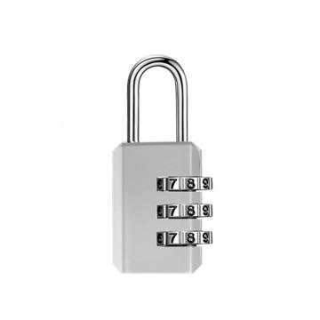 罕码 锌合金4位密码锁银色，HMLK3116Sil 售卖规格：1个
