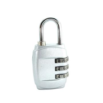 罕码 锌合金3位密码锁银色，HMLK3115Sil 售卖规格：1个