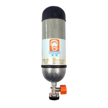 宝亚 9L空气呼吸器气瓶，KHF-30B 全缠绕碳纤维复合材质，带表瓶阀 售卖规格：1个