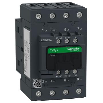 施耐德电气 TeSys D系列四极交流控制接触器，LC1DT80AQ7 售卖规格：1个