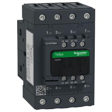 施耐德电气 TeSys D系列四极交流控制接触器，LC1DT80AP7 售卖规格：1个