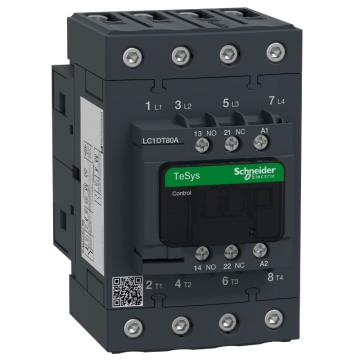 施耐德电气 TeSys D系列四极交流控制接触器，LC1DT80AE7 售卖规格：1个