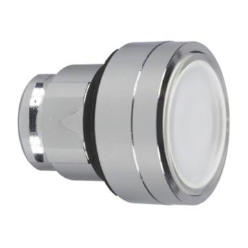 施耐德电气 金属按钮头，ZB4BA18 白色 带罩 可插标签 售卖规格：1个