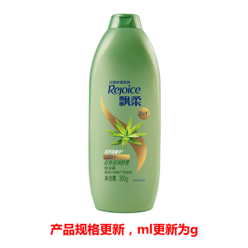 飘柔/REJOICE 洗发露，家庭护理芦荟长效止痒滋润 400ml(老款)/360g(新款)（新老包装随机发货） 售卖规格：1瓶