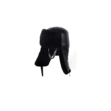 雪中笑 棉安全帽， 黑色 ABS 羊剪绒 真皮 符合国标GB2811-2019标准，XZXT-30