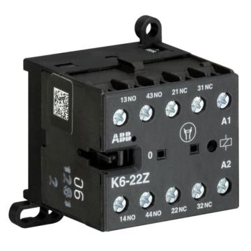 ABB K系列接触器式中间继电器，K6-22Z*220-240V 40-450Hz 售卖规格：1只