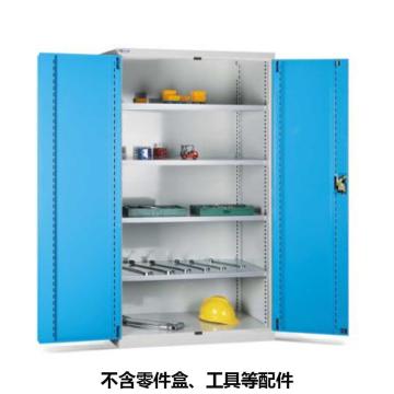 位邦 储物柜，77.6311.12 1023×550×1800mm,蓝门灰柜,对开钢门柜,4层层板 售卖规格：1个