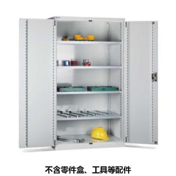 位邦 储物柜，77.6311.01 1023×550×1800mm,灰色,对开钢门柜,4层层板 售卖规格：1个