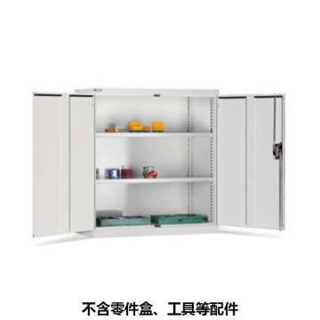 位邦 储物柜，77.6201.01 1023×550×1000mm,灰色,对开钢门柜,2层层板 售卖规格：1个
