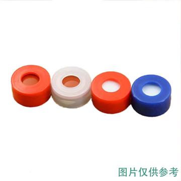 芯硅谷 11mm聚乙烯卡口盖垫 预切口;红色PTFE/白色硅胶隔垫;红色盖，P2158-24-100EA 售卖规格：100个/包