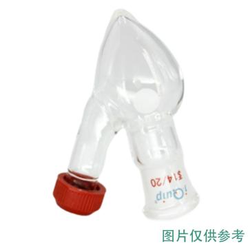 芯硅谷 具温度计套管磨口鸡心瓶 200ml，P4016-A200ml-1EA 售卖规格：1个