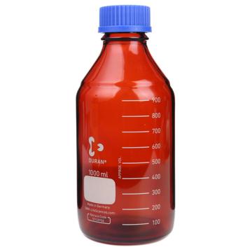 杜兰/DURAN 棕色蓝盖试剂瓶， 1L、含GL45盖，218065451 售卖规格：1个