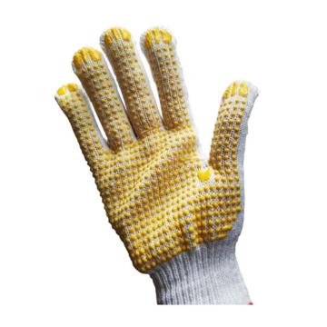 君御 600克黄点塑手套，7100Y 12付/打，60打/袋 售卖规格：1打