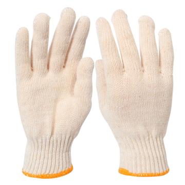 西域推荐 10针涤棉纱手套，500g，10副/包 橙色边 售卖规格：1包