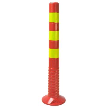海斯迪克 交通警示柱，红黄，HKLZ-5 PU警示柱 75cm 售卖规格：1个