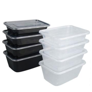冰禹 一次性长方形塑料餐盒，透明650ML加厚*20套BYyn-14 售卖规格：1件