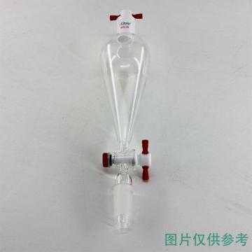 芯硅谷 具磨口分液漏斗,四氟节门 顶部塞子材质：玻璃 250ml 磨口：14/20，S3004-D250ml-1EA 售卖规格：1个