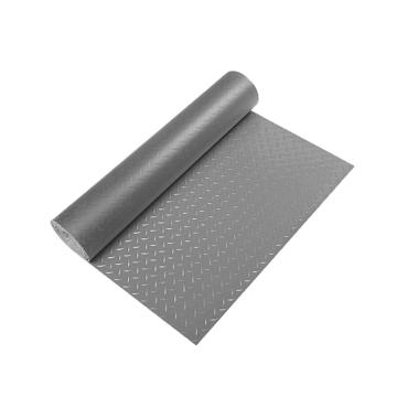 Raxwell PVC防滑走道垫钢花纹，RJMH0011 灰色厚2.7mm 1.2*15m 售卖规格：1卷
