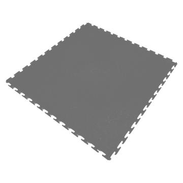 Raxwell 工业地板砖，树皮纹 厚度6.5mm 灰色 耐磨型 拼块垫 售卖规格：1片