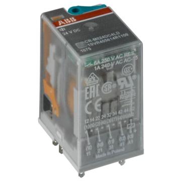 ABB CR-M系列插拔式中间继电器，CR-M024DC3L 售卖规格：10个/盒