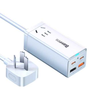 倍思/Baseus 插线板，PSZM00002 65W苹果快充排插//插座/接线板/笔记本桌面氮化镓 白色 售卖规格：1个