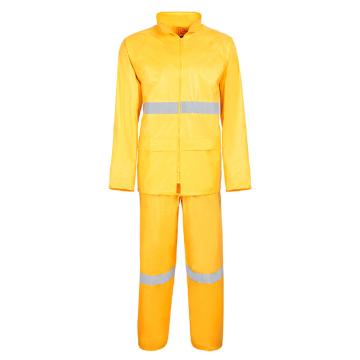 羿科/AEGLE 舒适型分体式雨衣，60502604-M 黄色 带反光条 售卖规格：1件