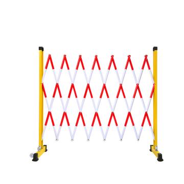 宸极 移动式玻璃钢伸缩围栏，1.5*2.5m，红白相间，CH-WL-B1525 售卖规格：1个