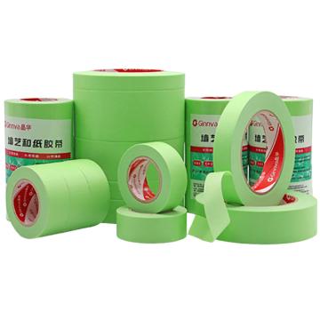 晶华 弱粘和纸胶带，绿色JHR875-18，18mm*22.8m 厚度120μ 售卖规格：1卷