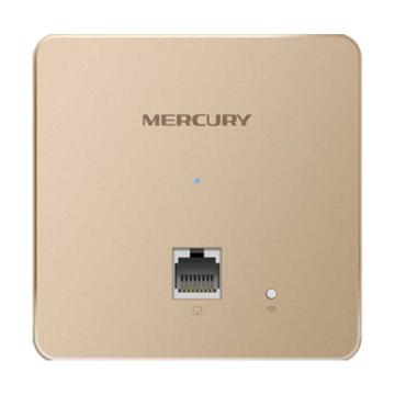 水星/MERCURY 无线面板AP，MIAP1200GP金色版 1200M 11AC双频千兆无线面板式AP 售卖规格：1台