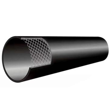 中锦科技 给水用聚乙烯钢丝网骨架PE管，可定制 200mm×9mm×1m 黑色 承压25bar 1米 售卖规格：1米