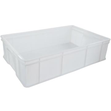 冰禹 加厚塑料物流周转箱,工具零件盒收纳箱，BY-5S1,1号白 外尺寸:710×455×180mm 售卖规格：1个