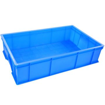 冰禹 加厚塑料物流周转箱,工具零件盒收纳箱，BY-5S1,2号蓝 外尺寸:650×410×155mm 售卖规格：1个
