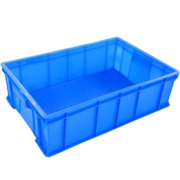 冰禹 加厚塑料物流周转箱,工具零件盒收纳箱，BY-5S1,3号蓝 外尺寸:520×350×150mm 售卖规格：1个