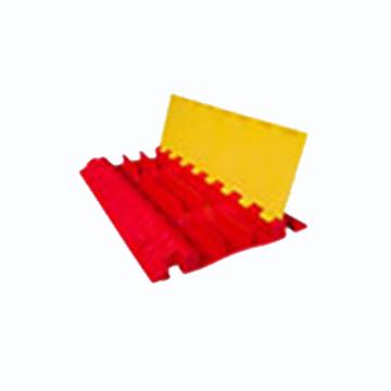 Raxwell 四线槽减速带，红黄色，89.6×48.5cm，RSRW0007 售卖规格：1个