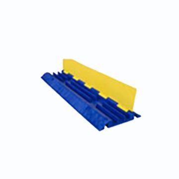 Raxwell 三线槽减速带，小号蓝黄色，75×29cm，RSRW0009 售卖规格：1个