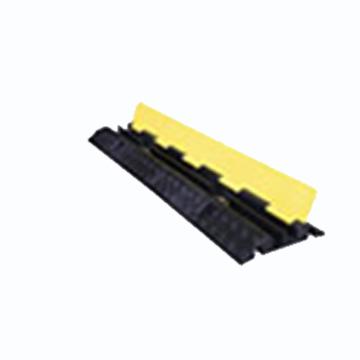Raxwell 二线槽减速带，中号黑黄色，98×35cm，RSRW0010 售卖规格：1个