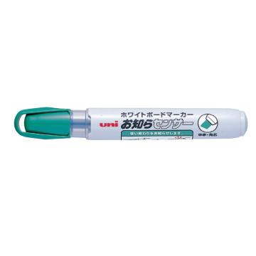 UNI 三菱斜头易擦白板笔，PWB-120-绿色 粗线幅5.0mm（10支/盒） 售卖规格：1支