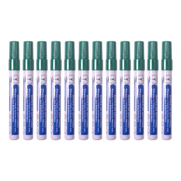 UNI 三菱油性低氯记号笔，520F绿色 1.0-3.0mm（12支/盒） 售卖规格：1支