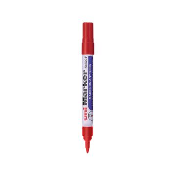 UNI 三菱油性低氯记号笔，520F红色 1.0-3.0mm（12支/盒） 售卖规格：1支