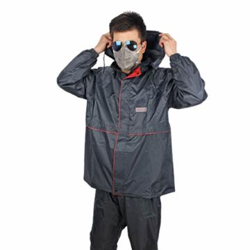 红豆 风衣款双层分体雨衣套装，HD8303-3XL 带反光条 售卖规格：1套