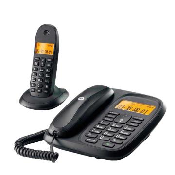 摩托罗拉/Motorola 无绳来电显示子母电话机，CL101C 一托一 黑色 售卖规格：1台
