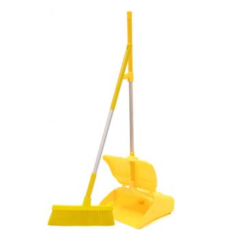 食安库/SHIANKU 直立式带盖防风垃圾铲（整套）黄色，150036 售卖规格：1套
