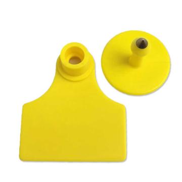 安赛瑞 猪耳标（无字），530063 4.2cm×5cm 黄色 售卖规格：100套/包
