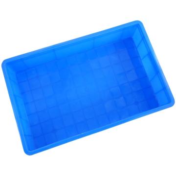冰禹 加厚塑料物流周转箱,工具零件盒收纳箱，BY-5S1,6号蓝 外尺寸:347×248×94mm 售卖规格：1个