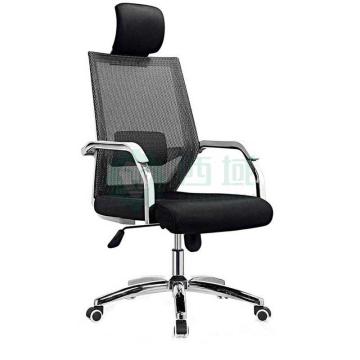 京鑫辉 可调头枕电脑椅办公椅，XH-A16 职工椅转椅 黑色 散件不含安装 售卖规格：1把