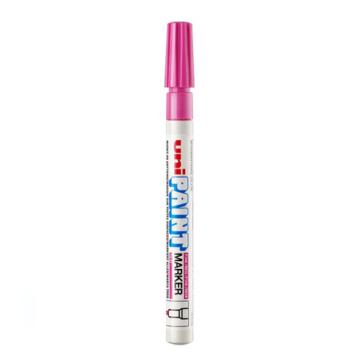 UNI 三菱记号笔油漆笔，PX-21（粉红） 0.8-1.2mm 售卖规格：12支/盒